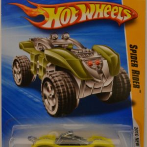 2010 Hot Wheels New Models Spider Rider 12 44 Day Glo Yellow Version