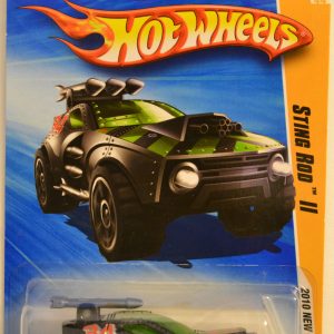 Hot Wheels Sting Rod II Black Green #21 HW 2010 New Models Series 1:64 Scale Collectible Die Cast Model Car