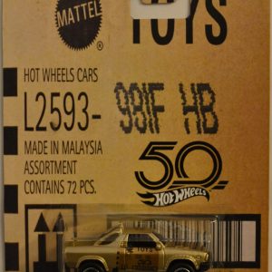Hot Wheels Subaru BRAT Gold 50th Anniversary Series Custom-Made Collectors Edition 1:64 Scale Collectible Die Cast Model Car w/Real Rider Rubber Wheels