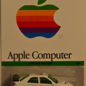 Hot Wheels Subaru Impreza White Custom-Made with White Real Rider Rubber Wheels Custom Edition Apple Computer Series 1:64 Scale Collectible Die Cast Model Car