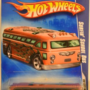 Hot Wheels Surfin’ School Bus Brown #05 HW City Works Series 1:64 Scale Collectible Die Cast Model Car
