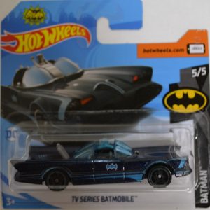 Black TV Series Batmobile Hot Wheels HW ‘Batman’ International Short Card Series 1:64 Scale Collectible Die Cast Model Car #5/5