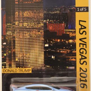 Tesla Model S Blue-Pink Custom-Made Hot Wheels Exclusive Car Edition Las Vegas 2016 Donald Trump Series 1:64 Scale Collectible Die Cast Model Car