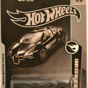 Tesla Model S Hot Wheels Black Series Custom-Made Collectors Edition 1:64 Scale Collectible Die Cast Model Car w/Real Rider Rubber Wheels