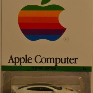 Hot Wheels Tesla Model S White Custom-Made with Real Rider Rubber Wheels Custom Edition Apple Computer Series 1:64 Scale Collectible Die Cast Model Car