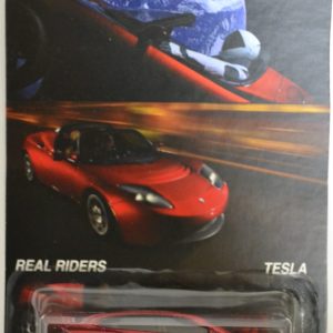 Red Tesla Model X Custom-Made Hot Wheels with Real Rider Rubber Wheels Limited Edition SpaceX Series 1:64 Scale Collectible Die Cast Model Car.