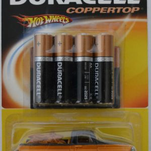 Black/Copper Texas Drive ‘EM Custom-Made Hot Wheels with Redline Real Rider Rubber Wheels Limited Edition DURACELL Series 1:64 Scale Collectible Die Cast Model Car.