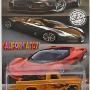 Texas Drive EM Bronze Custom-Made Hot Wheels with Real Rider Rubber Wheels Exclusive Edition California Toy Series 1:64 Scale Collectible Die Cast Model Car.
