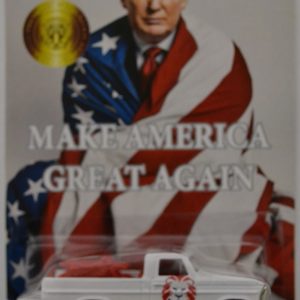 Hot Wheels Texas Drive EM White Custom-Made with Redline Real Rider Rubber Wheels Limited Edition Make America Great Again Series 1:64 Scale Collectible Die Cast Model Car Compatible