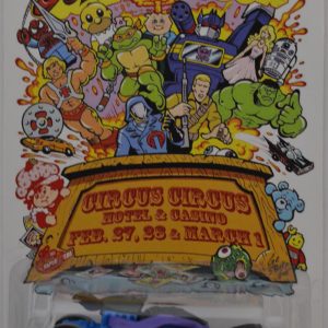 Hot Wheels Tomb Up Green Blue Purple Custom-Made Exclusive Car Edition ‘2015 Las Vegas Super Toy Convention’ Series 1:64 Scale Collectible Die Cast Model Car