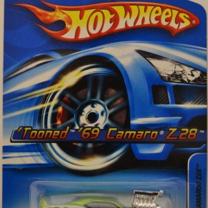 Hot Wheels Compatible Tooned ’69 Camaro Z28 Green #124 1:64 Scale Collectible Die Cast Model Car