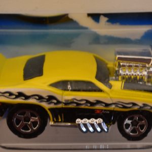 Hot Wheels Tooned ’69 Camaro Z28 Yellow 1:64 Scale Collectible Die Cast Model Car
