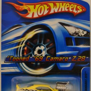 Hot Wheels Tooned ’69 Camaro Z28 Yellow #124 1:64 Scale Collectible Die Cast Model Car