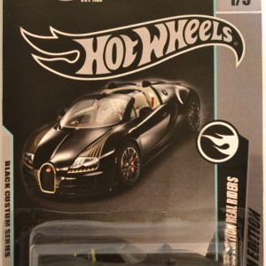 Hot Wheels Toyota 2000 GT Black Series Custom-Made 1:64 Scale Car w/Real Rider Rubber Wheels