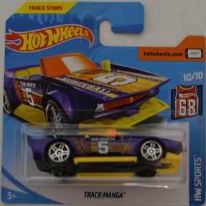 Violet/Yellow Track Manga Hot Wheels HW ‘Sports’ International Short Card Series 1:64 Scale Collectible Die Cast Model Car #5/5