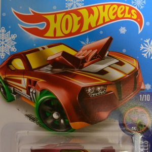 Red Twinduction Hot Wheels HW Glow Wheels Series 1:64 Scale Collectable Die Cast Model Car Snowflake Card