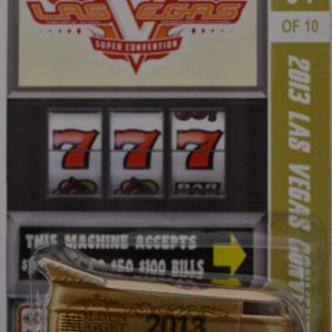 Hot Wheels Volkswagen VW Bus Gold Custom-Made with Redline Real Rider Rubber Wheels Limited Edition 2013 Las Vegas Convention Series 1:64 Scale Collectible Die Cast Model Car.