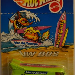 Hot Wheels VW Bus Lime Van de Kamp’s Series Custom-Made Collectors Edition 1:64 Scale Collectible Die Cast Model Car with Real Rider Rubber Wheels