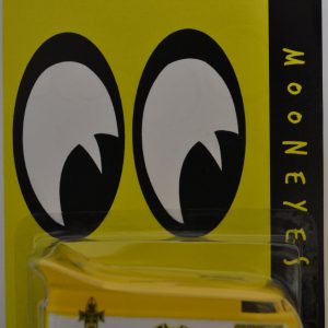 VW Bus Yellow/White Custom-Made Hot Wheels Redline Real Rider Rubber Wheels Limited Edition Mooneyes Series 1:64 Scale Collectible Die Cast Model Car.