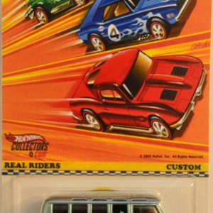 Hot Wheels Volkswagen Deluxe Station Wagon Aquamarine Custom-Made with Real Rider Rubber Wheels Custom Edition Real Riders Series 1:64 Scale Collectible Die Cast Model Car