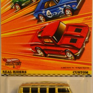 Hot Wheels Volkswagen Deluxe Station Wagon Gold Custom-Made with Real Rider Rubber Wheels Custom Edition Real Riders Series 1:64 Scale Collectible Die Cast Model Car