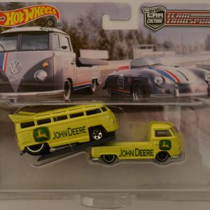 VW Drag Bus & VW Transporter T1 Pickup Custom-Made Hot Wheels w/ Real Rider Team Transport 1:64