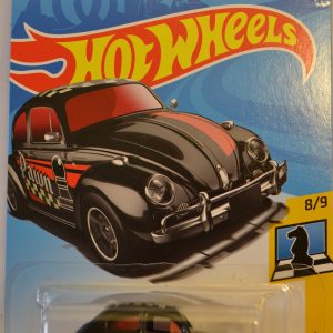 H&W+S Black Volkswagen Beetle Hot Wheels HW Checkmate Series 1:64 Scale Collectable Die Cast Model Car #8/9
