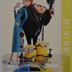 Yellow/Blue Volkswagen Beetle Custom-Made Hot Wheels Limited Edition ‘Minions’ Series 1:64 Scale Collectible Die Cast Model Car.
