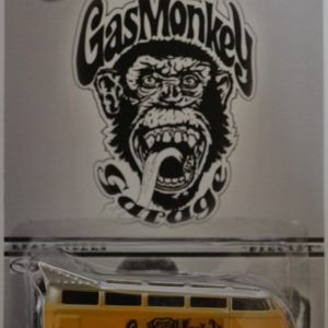 Hot Wheels Compatible Orange/Silver Volkswagen Drag Bus Custom-Made with Redline Real Rider Rubber Wheels Limited Edition GasMonkey Garage Series 1:64 Scale Collectible Die Cast Model Car