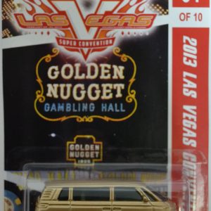 Hot Wheels Volkswagen Microbus Custom-Made with Real Rider Rubber Wheels Limited Edition 2013 Las Vegas Convention Golden Nugget Series 1:64 Scale Collectible Die Cast Model Car.