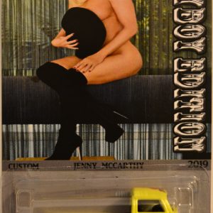 Hot Wheels Compatible Volkswagen T2 Pick-Up Yellow Custom-Made Real Rider Rubber Wheels Playboy Edition Series 1:64 Scale Collectible Die Cast Model Car