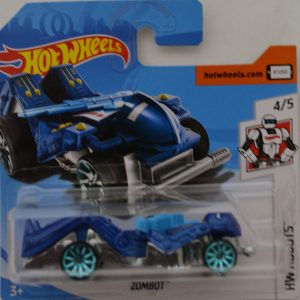 Blue Zombot Hot Wheels HW ‘Robots’ International Short Card Series 1:64 Scale Collectible Die Cast Model Car #4/5