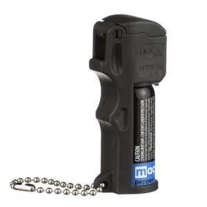 Tear Gas Enhanced Mace Pepper Spray, ideal self defense keychain for women, 10 ft range, Made in the USA Triple Action – Pocket Model
