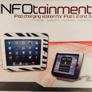 ZEBRA Print Charging Station Compatible with iPad 1, 2, and 3. by Infotainment