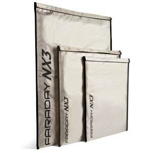Faraday Defense- 3pc Large Faraday NX3 Kit. Faraday Bag, Anti-tracking, Anti-Hacking. EMP Protection. Signal Blocking