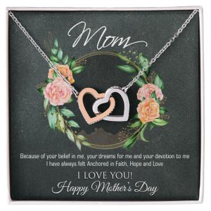 Gift For Mom – Interlocking Hearts Necklace