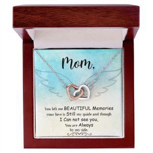 Gift For Mom/Bonus Mom – Interlocking Hearts Necklace