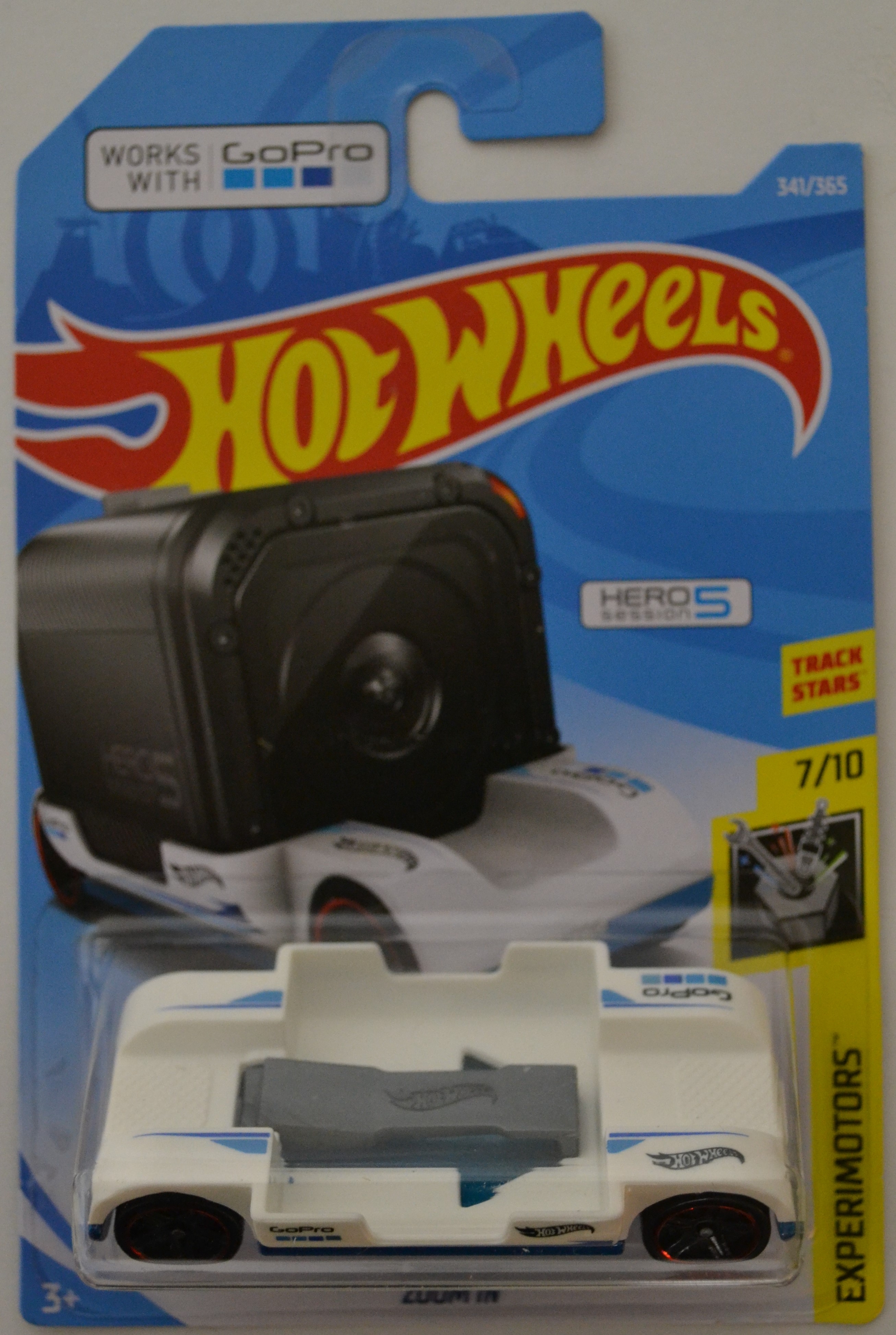 Hot Wheels Compatible Zoom in White 2018 HW Experimotors Series 1:64 Scale Collectible Die Cast Model Car